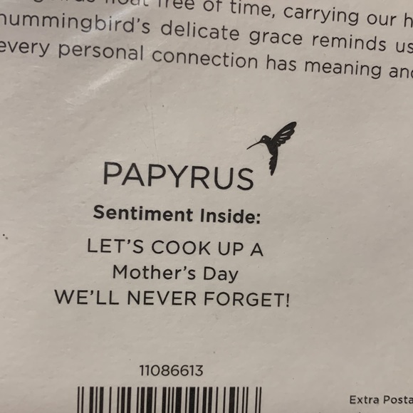 New Papyrus to Wife Mother’s Day Card- Let’s cook up a Mother’s Day 💐 - Picture 4 of 4